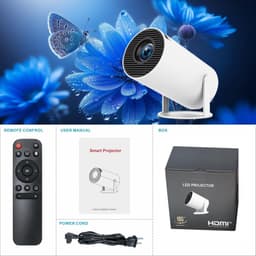 Mini Beamer 4K Ondersteuning - Full HD 1080P Projector met WiFi 6 en Bluetooth 5.0 - Draagbare Home Cinema Beamer met Automatische Keystone Correctie - 180° Draaibaar voor Films, Gaming en Presentaties — thumbnail 4