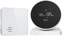 Slimme Thermostaat - WIFI Thermostaat Programmeerbare Thermostaat - Verwarming Regelen - RF433 Draadloze Technologie - 10.5 x 8.6 cm - Wit — thumbnail 1
