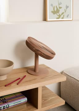 Tafel- en Wandventilator - Ventilator met accu - Persoonlijke Koeling - 2-in-1 Ontwerp - 10W - Mokka — thumbnail 3