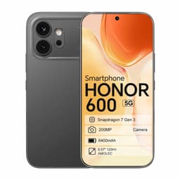 HONOR 600 Zwart – 5G Smartphone – 8GB 256GB – 6400mAh – IP69K – 200MP OIS Camera — thumbnail 1