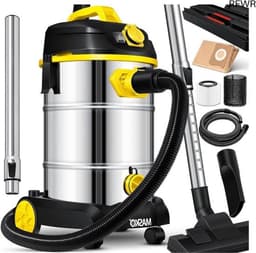 RFWR® Industriële stofzuiger 1800 watt met blaasfunctie voor nat en droog zuigen — thumbnail 1