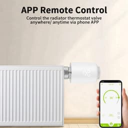 Slimme Thermostaatkraan - Radiatorkraan Verwarmingsregelaar - Energie Besparen - Open Venster Detectie - M30x15 mm - Wit — thumbnail 3