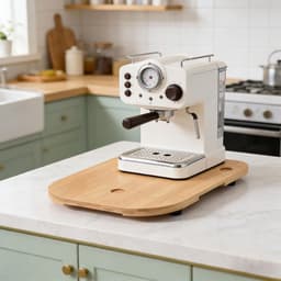 Keukenmachine Onderstel - Apparaat Rolplank - Keukenwerk Stroomlijnen - Soepele Beweging - 36x28cm - Houtkleur — thumbnail 4