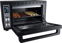 Grilloven met Airfry - Heteluchtoven Kleine Oven - Keuken Gebruik - 8 Automatische Programma's - 30 Liter - Zwart — thumbnail 1