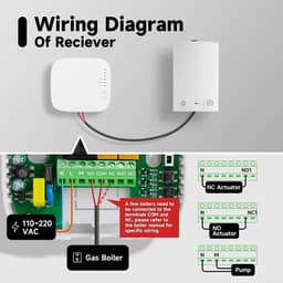 Slimme Thermostaat - Verwarming Regelaar - Energie Besparen - App & Spraak Bediening - 90x90mm - Zwart — thumbnail 4