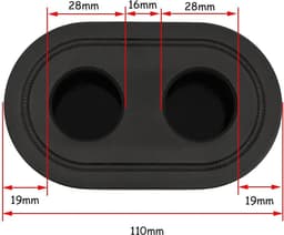 SnelShoppen - 4 Stuks Grasmaaier Luchtfilter, Motorfilter, Grasmaaier Onderdelen, Vervangende Luchtfilters, Hoogwaardige Kunststof, Zwart, Duurzaam en — thumbnail 3