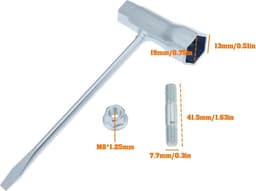 SnelShoppen - 2 sets Grasmaaier Moersleutel Schroef Kit voor Chinese Kettingzagen 4500 5200 5800 45Cc 52Cc 58Cc MT-9999 - Duurzaam Metaal voor Eenvoud — thumbnail 3