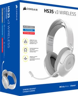 Corsair HS35 V3 - Gaming Headset - Draadloos - PlayStation Edition - 50 mm Drivers - 30 Uur - Wit — thumbnail 4