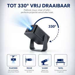 Mini Beamer met Autofocus - Full HD 1080P Projector Wifi 6 Bluetooth — thumbnail 5
