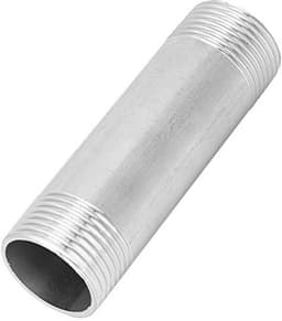 1" NPT naar 1" NPT buitendraad RVS schroefdraadbuisverbindingsstukken, pijpnippels en fittingen voor doe-het-zelf planken en meubels — thumbnail 3