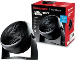 Krachtige Honeywell TurboForce-ventilator (stille verkoeling, 90° variabele kanteling, 3 snelheidsinstellingen, wandmontage, tafelventilator) HT900E — thumbnail 1