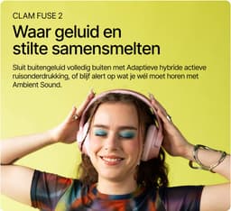 Fresh 'n Rebel Clam Fuse 2 - Draadloze Bluetooth Koptelefoon met Active Noise Cancelling- 80 uur Speelduur - My Sound App - Real Teal — thumbnail 3