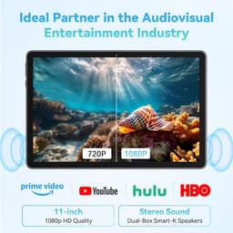 SnelShoppen - 11 Inch Tablet Android 16 Octa-Core 24GB RAM 256GB ROM 1TB 1920x1200 FHD IPS Scherm GPS Bluetooth 5.2 Wifi Grey — thumbnail 4