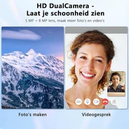 SnelShoppen - 10 Inch Android 15 Tablet met T615 Octa-core, 24GB RAM, 128GB ROM, 1TB TF, WiFi 6, Bluetooth 5.4, 5MP+8MP Camera, 2-in-1 Tablet met Toet — thumbnail 4