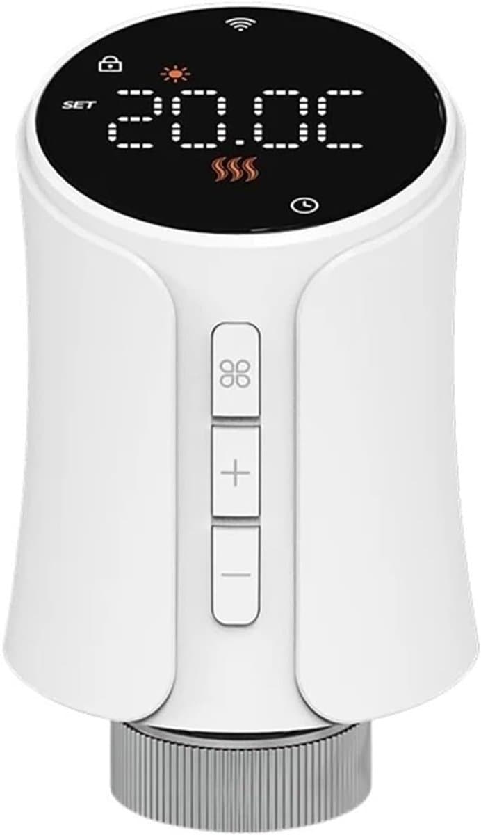 Slimme Radiatorthermostaat - Verwarming Bediening - Energie Besparen - App Afstandsbediening - M30x1.5mm - Wit — afbeelding 1