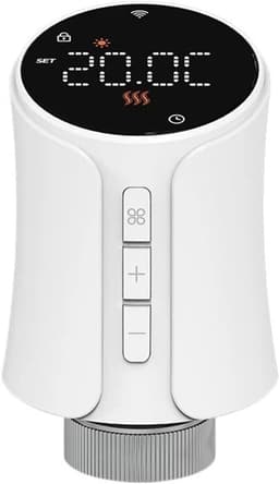 Slimme Radiatorthermostaat - Verwarming Bediening - Energie Besparen - App Afstandsbediening - M30x1.5mm - Wit — thumbnail 1