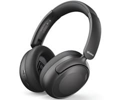 Fitbeats E30 Pro Draadloze Over-Ear Koptelefoon - Hoofdtelefoon - Met Active Noise Cancelling (ANC) - 135 Uur Batterijduur & 360° Ruimtelijk Geluid - Luxe Comfort & App-Bediening - Zwart