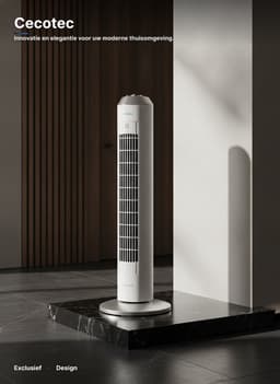Cecotec Torenventilator EnergySilence 8090 Skyline 84cm | Krachtige Kopermotor | 3 Snelheden, Timer & Automatische Oscillatie voor Efficiënte Koeling — thumbnail 3
