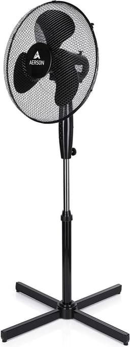 Staan Ventilator - Vloer Ventilator - Ruimte Koelen - Stil En Krachtig - 40cm Diameter - Zwart — thumbnail 1