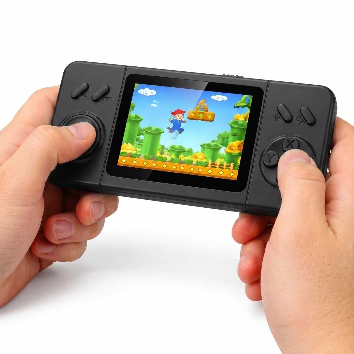 Retro Game Console – Handheld Spelcomputer voor kinderen – Gameboy – Reisspeelgoed – LCD-kleurenscherm – 266 Games — afbeelding 1