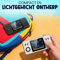 Retro Game Console – Handheld Spelcomputer voor kinderen – Gameboy – Reisspeelgoed – LCD-kleurenscherm – 266 Games — thumbnail 3