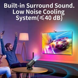 SnelShoppen - Draagbare Projector, 270° Verstelbare HD 1080P Bluetooth Projector, Draadloze USB TV Stick Video Film Projector voor Android, Laptop, PC — thumbnail 5