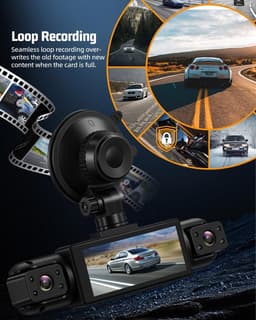 NHOPEEW 1080P 3,16 inch dashcam auto 150° groothoek gesp - ShopVlot — thumbnail 3