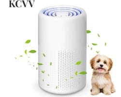 Luchtreiniger huisdieren-luchtreinigers met hepa filter- Geschikt voor mensen met allergieën - Verwijdert pollen en huidschilfers van huisdieren - Wit - 19x12 cm