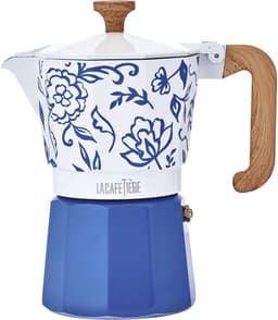 La Cafetière - Venice Percolator - Aluminium - Blauw - 6 Kops - 290ml — thumbnail 1