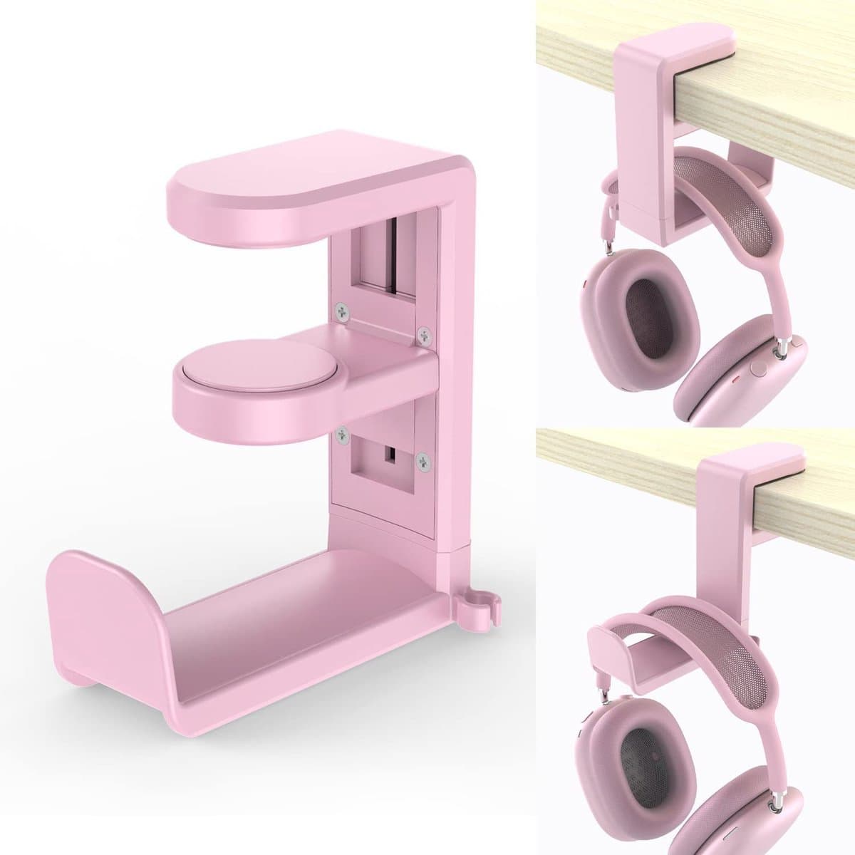 Koptelefoon Houder voor onder Bureau - Koptelefoon Standaard - Verstelbare Headset Stand - Headset Hanger - Headset Standaard - Koptelefoon Haak - Hoofdtelefoon Hanger — afbeelding 1