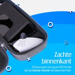 K&G Luxe Case Geschikt voor Playstation Portal / PS5 - Hard Case - Beschermhoes - Grijs — thumbnail 3