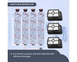 Replacements® Onderdelen geschikt voor Bissell Crosswave en Cordless - NIET voor de Cordless Max en X7 - 8-delig