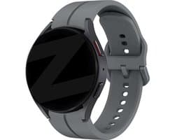Bandz siliconen band 'Extreme' geschikt voor Samsung Galaxy Watch 7 (40 & 44mm) / Galaxy Watch 6 (Classic) / 5 40mm & 44mm / 5 Pro / Watch 4 (Classic) / Watch FE - Siliconen smartwatch bandje met gespsluiting - donkergrijs