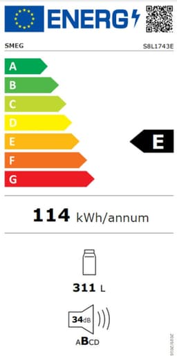 SMEG S8L1743E - Inbouw koelkast - Wit — thumbnail 3