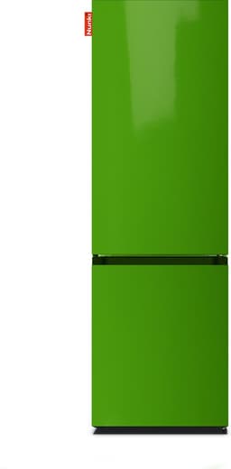 NUNKI LARGECOMBINF-ALGRE Combi Bottom Koelkast, D, 182+71l, Light Green Gloss All Sides — thumbnail 1
