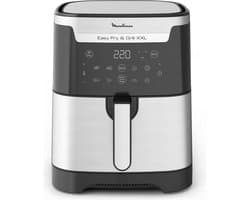 Moulinex Easy Fry & Grill XXL Enkel Vrijstaand Heteluchtfriteuse Zwart, Roestvrijstaal