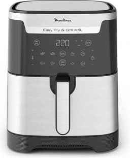 Moulinex Easy Fry & Grill XXL Enkel Vrijstaand Heteluchtfriteuse Zwart, Roestvrijstaal — thumbnail 1