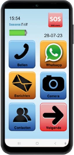 SeniorenTAB S616 - Senioren smartphone op basis van Samsung - 128GB - 6.7 inch scherm - Simlock vrij — thumbnail 1