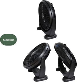 BRASQ Vloerventilator - 50 cm - Zwart - 3 snelheden - Ventilator Staand - Verstelbaar - 90 Watt — thumbnail 5