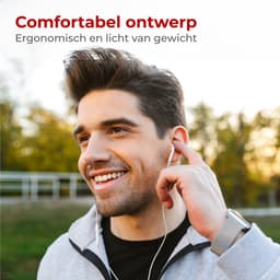 Nuvance Oortjes met Draad - USB-C Aansluiting - Oordopjes met Draad - In-Ear Oortjes met Draad en Microfoon - Wit — thumbnail 4