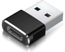 USB-C naar USB-A Adapter - USB-C naar USB 3.1 Converter - Opzetstuk voor PC en Laptop - USB-C Hub met USB A Female aansluiting - Geschikt voor Telefoon - Zwarte Adapter