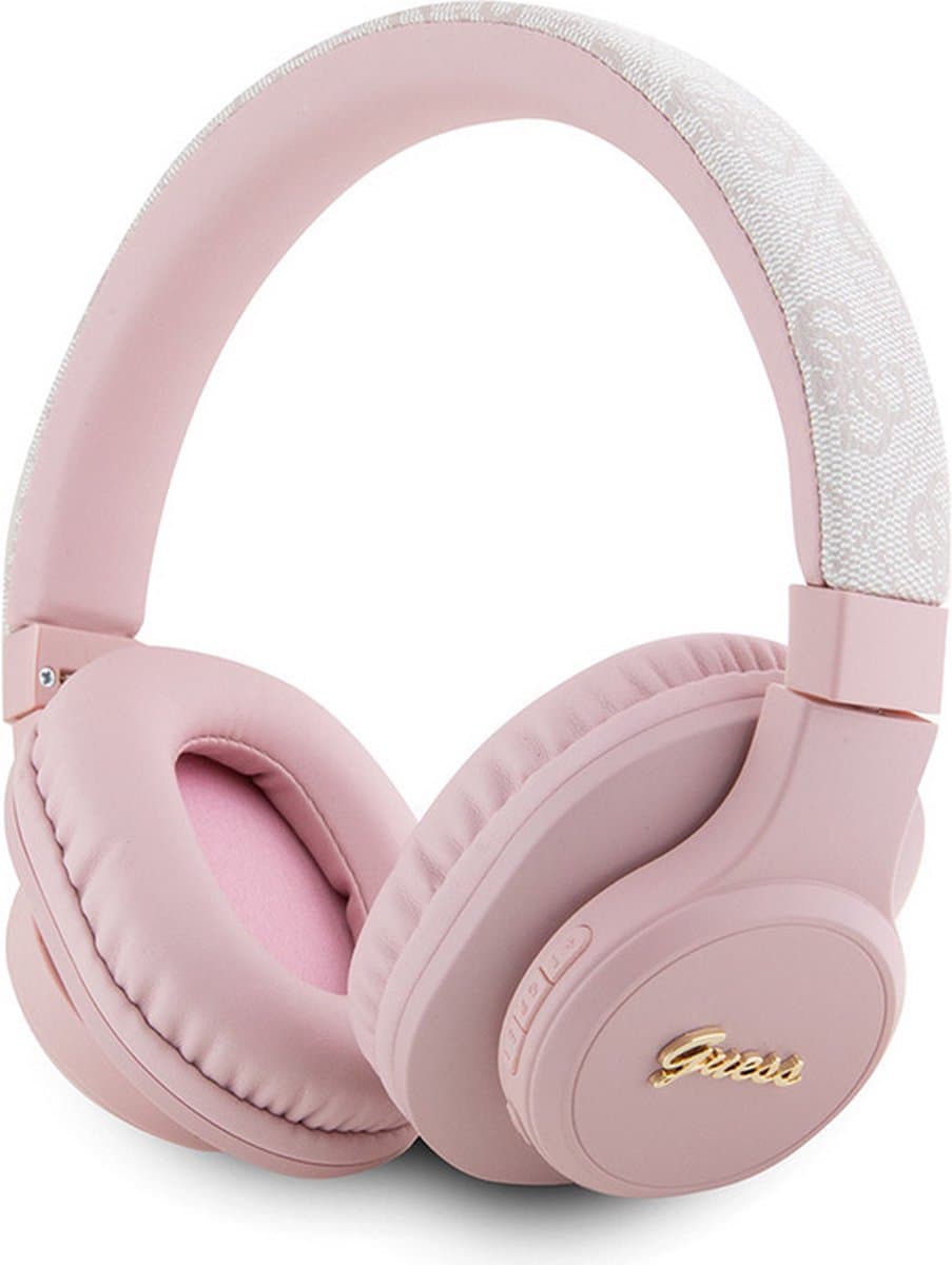 Guess 4G Tone on Tone Bluetooth 5.3 - Stereo Over-Ear Koptelefoon - Roze — afbeelding 1