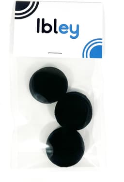 Ibley Zachte foam oorkussens 35mm - 6 stuks / 3 paar - universeel geschikt - Spons oordop kussens - voor hoofdtelefoons - Zwart — thumbnail 5