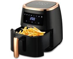 Smart Airfryer 6.5 L van Swiss Pro+ - 1500W - Zwart/rose goud