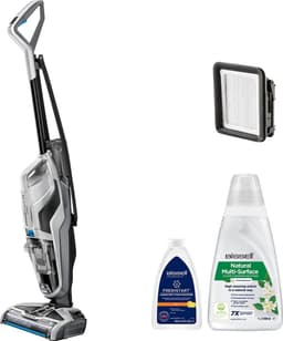 BISSELL CrossWave C3 Pro Steelstofzuiger met Dweilfunctie - 3-in-1 Stofzuiger, Dweil & Droger - Vloerreiniger met Snoer - Multi Surface Cleaner voor Harde Vloeren & Vloerkleden - 3555N — thumbnail 1