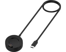 By Qubix Geschikt voor Garmin Watch Oplader - Oplaadkabel - USB-C aansluiting -1 meter- Geschikt voor Venu 4/3/3s/2/2s/Sq 2/2 Plus/ Vivoactive 5/4/4s/3/ Vivomove 3/3s/Luxe/Style/Sport/ Forerunner 45/55 /158/165/245/255/265/645/745/935/945/955/965