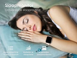 Voltic® Smartwatch Goud - Dames Sporthorloge - Android & iOS - Waterdicht Horloge - Sport & Gezondheidstracker - 47mm — thumbnail 2