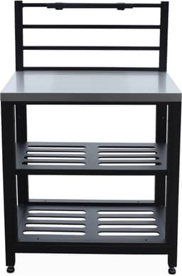 sweeek - Stalen buitenkeuken, grimaud, 80 cm breed met 2 opbergplanken — thumbnail 4