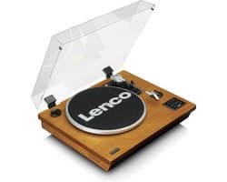 Lenco Platenspeler met Bluetooth - Ingebouwde Speakers - Auto-stop - LS-55WA - Hout