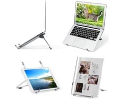 Laptop Standaard - Draagbare Verstelbare Tafel Stand - Notebook Houder Desktop - Bureau houder Geschikt Voor: Tablet iPad Mac